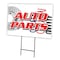 Signmission Auto Parts Yard Sign & Stake outdoor plastic coroplast window, C-2436-DS-Auto Parts C-2436-DS-Auto Parts - alternate 1